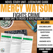Mercy Watson Fights Crime Chapter Book Unit - Differentiated Teaching with Rebecca Davies