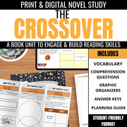 The Crossover by Kwame Alexander Novel Study Activities