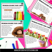 Word Problem Task Cards: A Single & Multi-Step Problem Solving Activity - Differentiated Teaching with Rebecca Davies