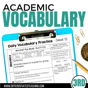 3rd Grade Academic Vocabulary: Daily activities to boost academic language