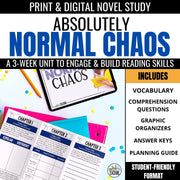 Absolutely Normal Chaos Novel Study Bundle