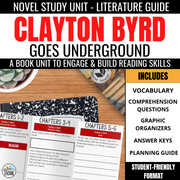Clayton Byrd Goes Underground Novel Study