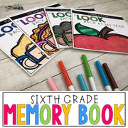 End of Year Memory Book for 6th grade