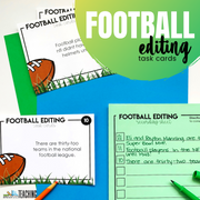 Football Editing Task Cards