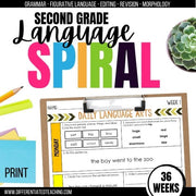 2nd Grade Daily Language Spiral Review