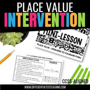 Place Value Intervention for Converting and Comparing Large Numbers