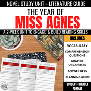 The Year of Miss Agnes Novel Study