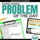 3rd Grade March Problem of the Day - Third Grade Daily Word Problem Activities
