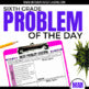 6th Grade March Problem of the Day - Sixth Grade Daily Word Problem Activities