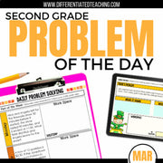 2nd Grade March Problem of the Day - Second Grade Daily Word Problem Activities