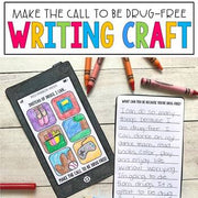 Make the Call to Be Drug Free - A Red Ribbon Week Writing Craft