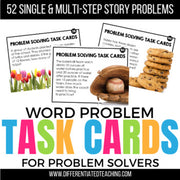 Word Problem Task Cards: A Single & Multi-Step Problem Solving Activity