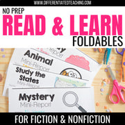 Reading Comprehension Book Reports: Fiction & Nonfiction Foldable Flipbooks